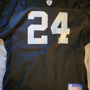 NFL Black Jersey with White Number 24